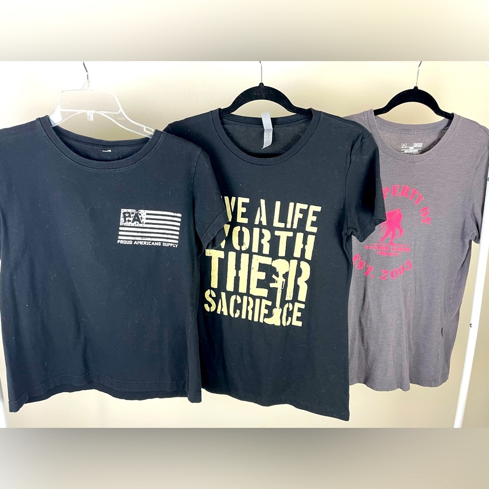 Women’s veteran/patriotic tshirt bundle